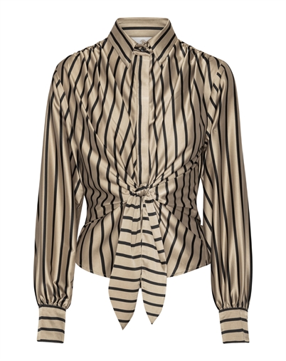 Karmamia Copenhagen - Lee Skjorte - Tan Stripe 